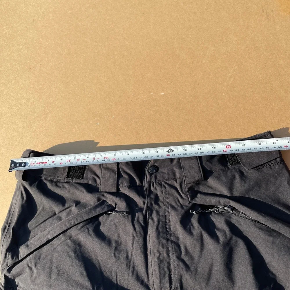 The North Face Snow Pants Mens L Black Pre-owned Excellent DryVent Ski Cargo